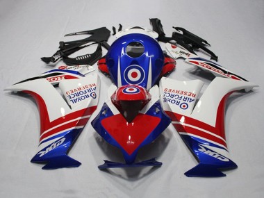 Carenagens Moto Honda CBR1000RR 2012-2016 - Branco Vermelho Azul Royal Air Force Reserves