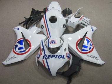Carenagens Moto Honda CBR1000RR 2008-2011 - Branco Vermelho Azul Repsol