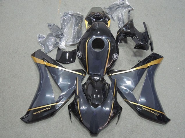 Carenagens Moto Honda CBR1000RR 2008-2011 - Azul Escuro Ouro Preto Brilhante Fireblade