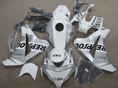 Carenagem Moto Honda CBR1000RR 2008-2011 - Branco Prata Preto Repsol