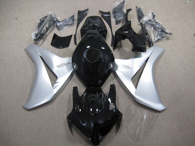 Carenagens Moto Honda CBR1000RR 2008-2011 - Prata Preto Brilhante Fireblade