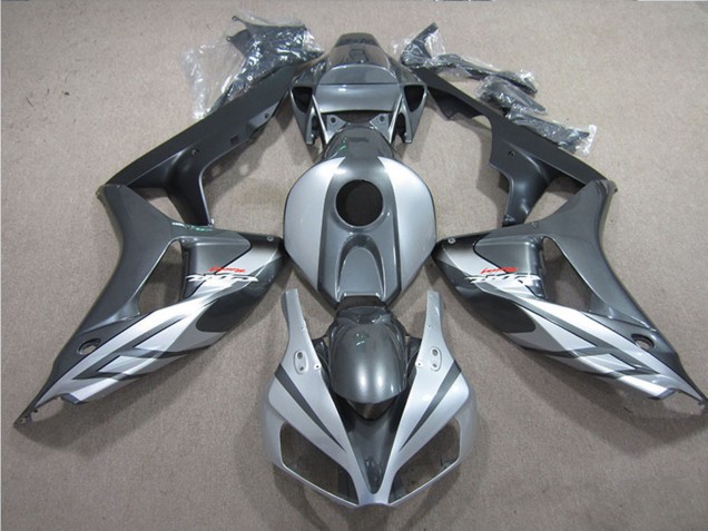 Carenagens Moto Honda CBR1000RR 2006-2007 - Prata Cinzento Preto Fosco Fireblade