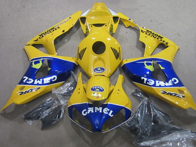 Carenagens Moto Honda CBR1000RR 2006-2007 - Amarelo Azul Camelo