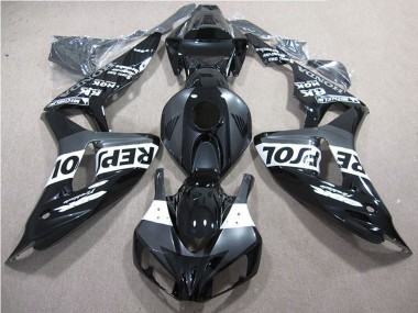 Carenagens Moto Honda CBR1000RR 2006-2007 - Preto Brilhante Cinzento Branco Repsol