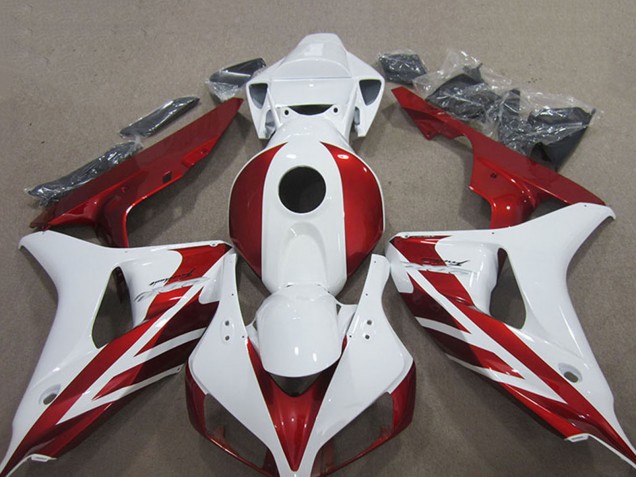 Kits Carenagem Moto Honda CBR1000RR 2006-2007 - Branco Vermelho