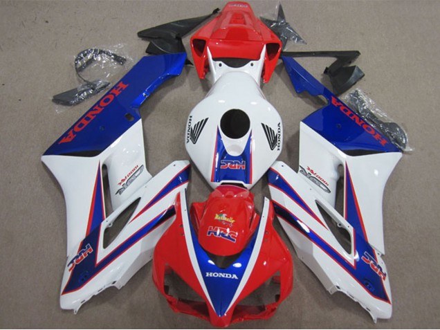 Kits Carenagem Moto Honda CBR1000RR 2004-2005 - Branco Vermelho Azul HRC