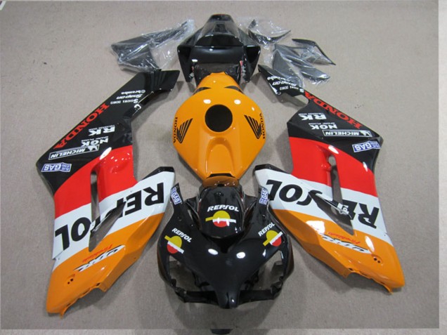 Kits Carenagens Moto Honda CBR1000RR 2004-2005 - Laranja Branco Vermelho Preto Brilhante Repsol