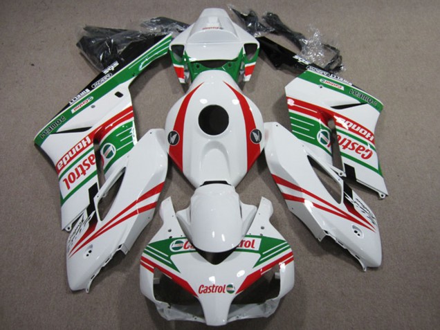Carenagens Moto Honda CBR1000RR 2004-2005 - Branco Vermelho Verde Castrol
