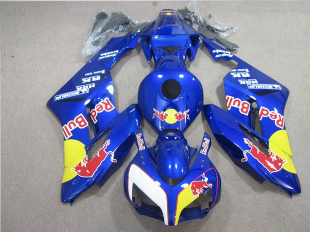 Carenagens Moto Honda CBR1000RR 2004-2005 - Azul Amarelo Branco Red Bull