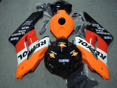 Kits Carenagem ABS Honda CBR1000RR 2004-2005 - Laranja Branco Vermelho Preto Brilhante Repsol