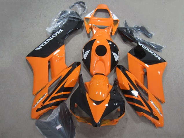 Carenagem Moto Honda CBR1000RR 2004-2005 - Laranja Preto Brilhante