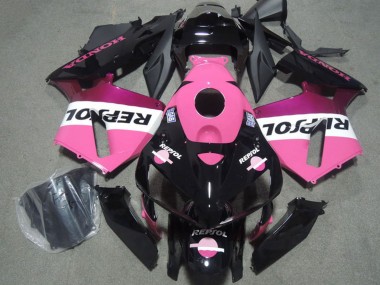 Carenagens Moto Honda CBR1000RR 2004-2005 - Rosa Branco Preto Brilhante Repsol