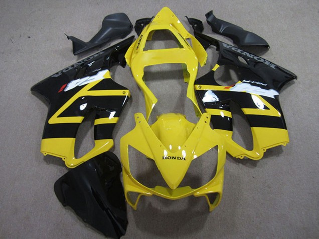 Kits Carenagem Moto Honda CBR600 F4i 2001-2003 - Amarelo Preto Brilhante