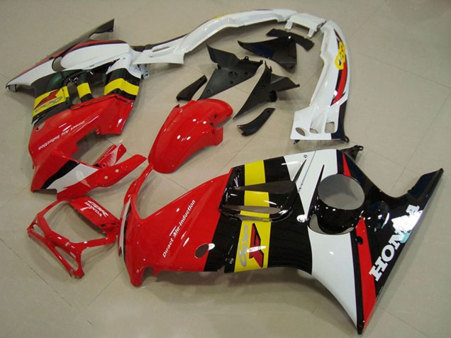 Carenagens Moto Honda CBR600 F3 1995-1996 - Branco Vermelho Amarelo Preto Brilhante