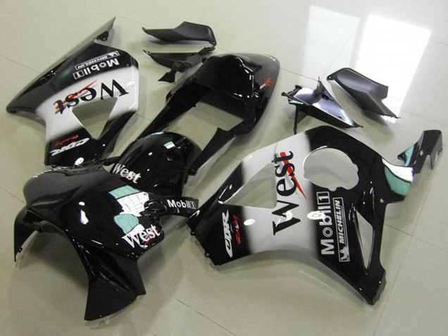Carenagens Moto Honda CBR900RR 954 2002-2003 - Preto Brilhante Branco West
