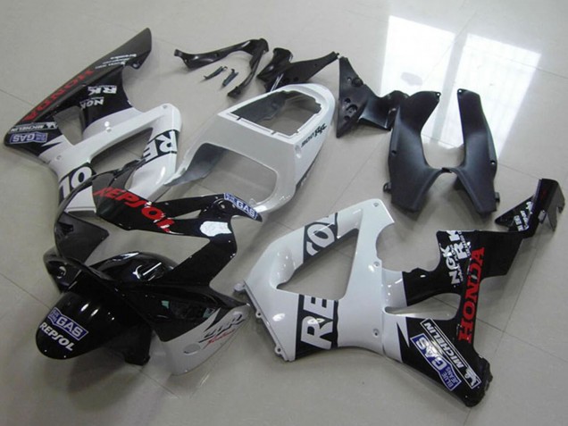 Carenagens Moto Honda CBR900RR 929 2000-2001 - Branco Preto Brilhante Vermelho Repsol