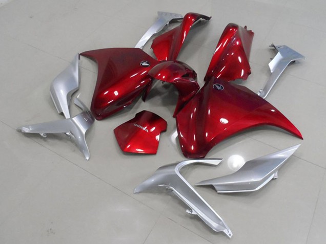 Carenagens Moto Honda VFR 1200 2010-2014 - Prata Vermelho