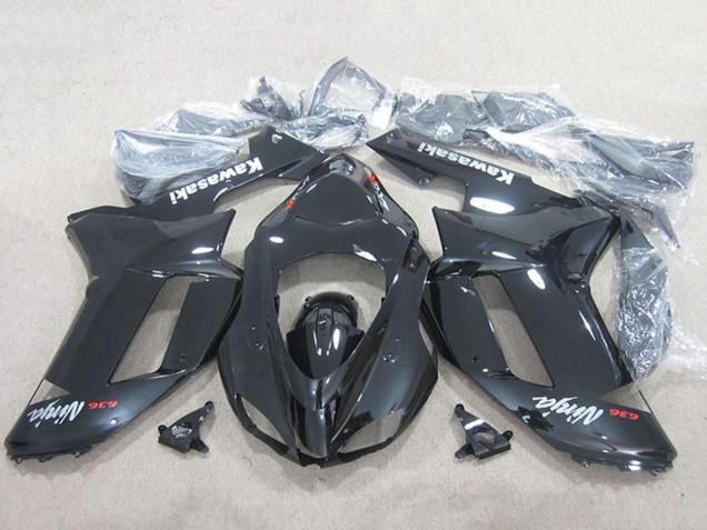 Carenagens Moto Kawasaki ZX6R 2007-2008 - Preto Ninja 636