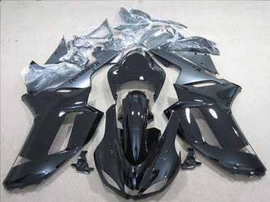 Carenagens Moto Kawasaki ZX6R 2007-2008 - Preto Prata