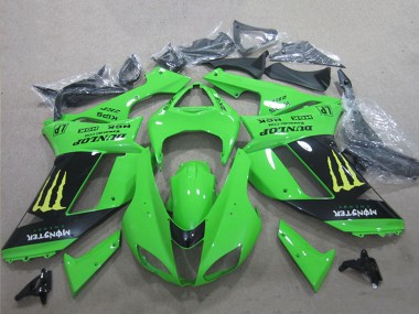 Carenagens Moto Kawasaki ZX6R 2007-2008 - Branco Azul Ninja