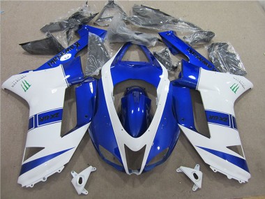 Carenagens Moto Kawasaki ZX6R 2007-2008 - Azul Branco Monstro