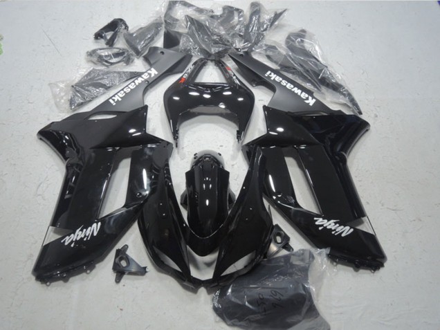 Carenagens Moto Kawasaki ZX6R 2007-2008 - Preto Brilhante Preto Fosco Branco Vermelho Decalques
