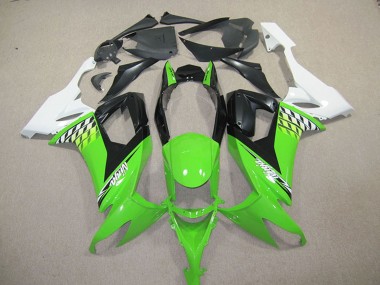 Kits Carenagem Moto Kawasaki ZX10R 2008-2010 - Branco Verde Preto