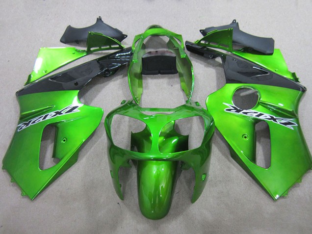 Carenagens Moto Kawasaki ZX12R 2000-2001 - Verde Preto Fosco