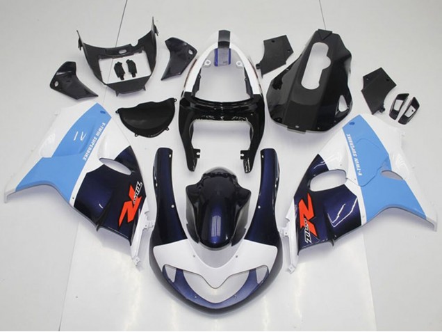 Carenagens Moto Suzuki TL1000R 1998-2003 - Branco Azul Claro Preto