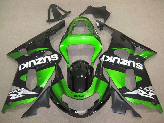 Carenagens Moto Suzuki GSXR 600 2001-2003 - Verde Preto Brilhante Branco