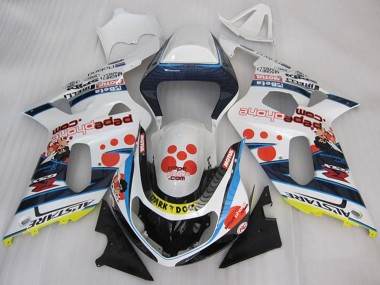 Carenagens Moto Suzuki GSXR 600 2001-2003 - Branco Azul Vermelho Amarelo Preto Dark Dog
