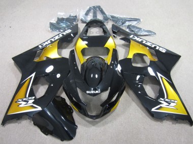 Carenagens Moto Suzuki GSXR 600 2004-2005 - Preto Brilhante Amarelo