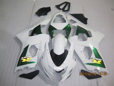 Carenagens Moto Suzuki GSXR 600 2004-2005 - Branco Verde Amarelo Preto