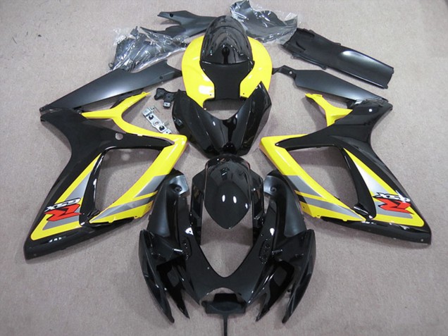 Carenagens Moto Suzuki GSXR 600 2006-2007 - Amarelo Cinzento Preto