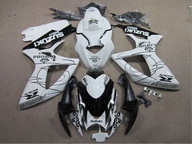 Carenagens Moto Suzuki GSXR 600 2006-2007 - Branco Preto Corona Extra