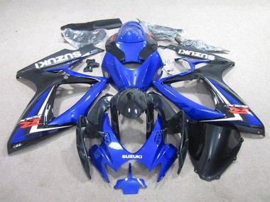 Carenagem Moto Suzuki GSXR 600 2006-2007 - Azul Branco Preto Brilhante Vermelho