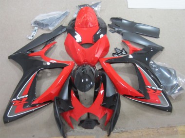 Carenagens Moto Suzuki GSXR 600 2006-2007 - Vermelho Preto