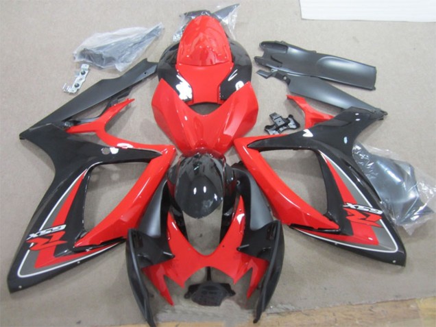 Carenagens Moto Suzuki GSXR 600 2006-2007 - Vermelho Preto