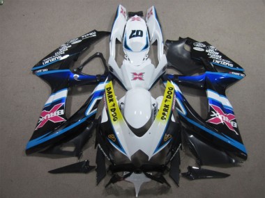Carenagens Moto Suzuki GSXR 600 2008-2010 - Branco Azul Preto Amarelo Dark Dog Rosa X