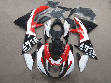 Carenagens Moto Suzuki GSXR 600 2011-2024 - Preto Vermelho Branco