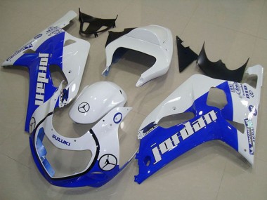 Carenagens Moto Suzuki GSXR 750 2001-2003 - Branco Azul Jordan