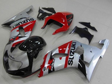 Carenagens Moto Suzuki GSXR 750 2001-2003 - Vermelho Prata Preto