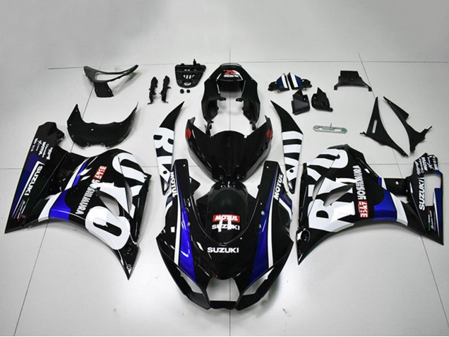 Carenagens Moto Suzuki GSXR 1000 2017-2024 - Preto Branco Azul Motul