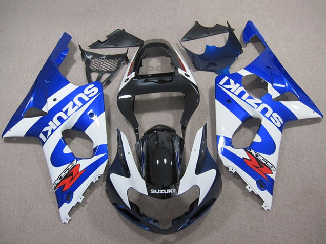 Carenagens Moto Suzuki GSXR 1000 2000-2002 - Azul Branco Preto Vermelho