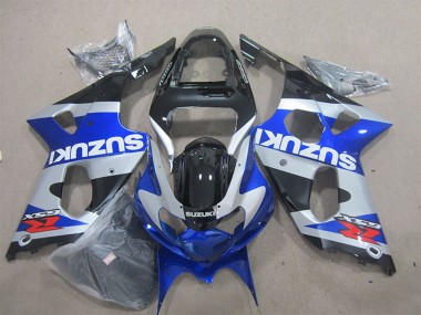Carenagens Moto Suzuki GSXR 1000 2000-2002 - Azul Prata Preto Vermelho Branco Decal