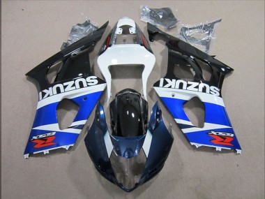 Carenagem Moto Suzuki GSXR 1000 2003-2004 - Branco Azul Preto Vermelho