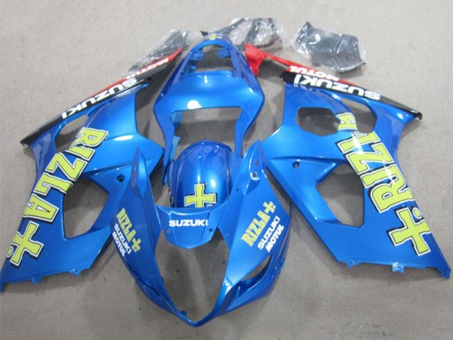 Carenagens Moto Suzuki GSXR 1000 2003-2004 - Azul Amarelo Preto Rizla