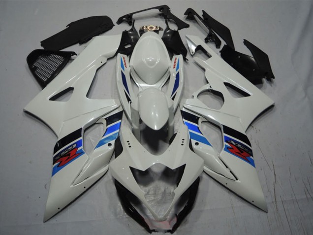 Carenagem Moto Suzuki GSXR 1000 2005-2006 - Branco Azul Preto Vermelho