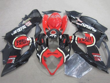 Carenagens Moto Suzuki GSXR 1000 2005-2006 - Preto Vermelho Lucky Strike Motul