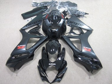 Kits Carenagens Moto Suzuki GSXR 1000 2007-2008 - Preto Brilhante Preto Fosco